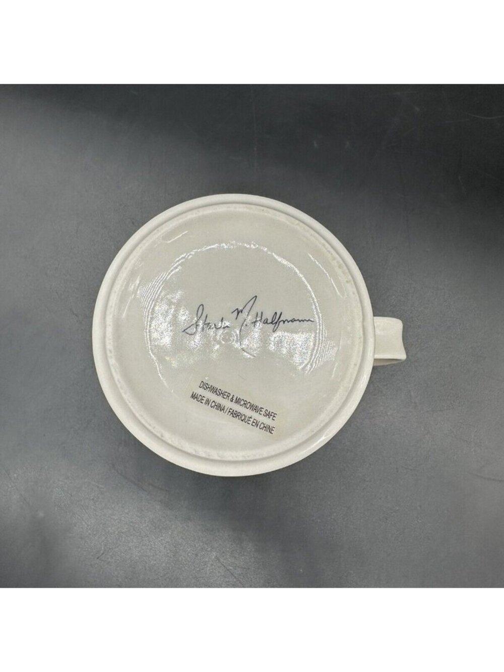 Anthropologie Mug  Letter J Name Coffee Cup Starla M Halfmann Floral Monogram - Picture 6 of 9